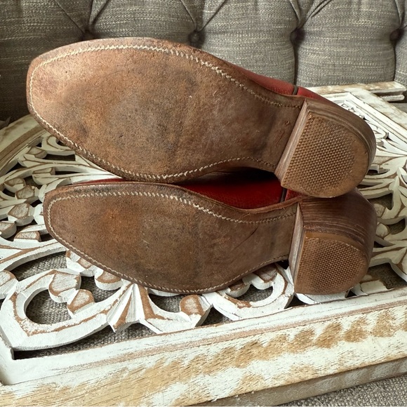 Frye Red Leather VINTAGE Cowboy Western Boots Women’s 5 - Picture 8 of 10